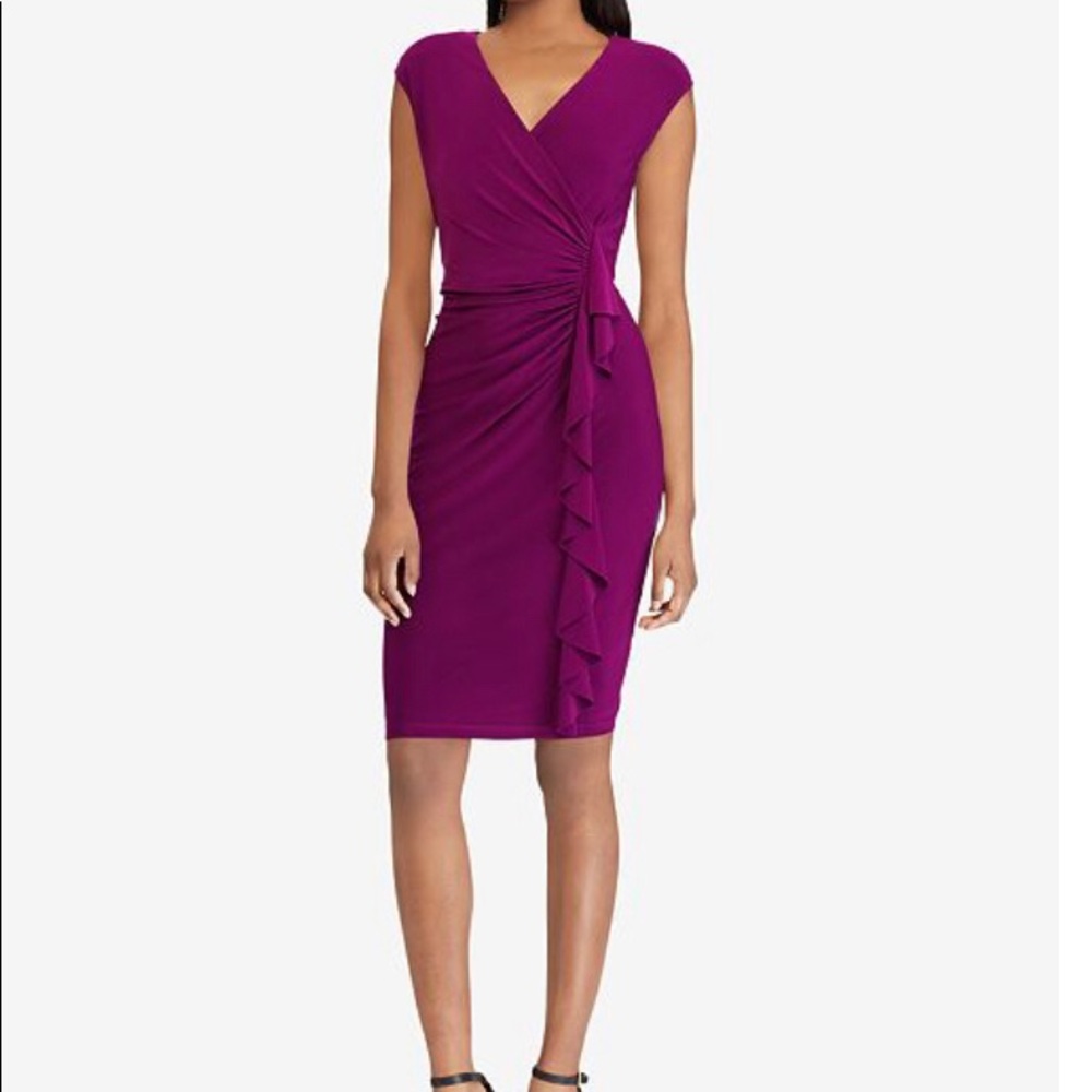 NWT - American Living Cap-Sleeve Ruffled Dress - 6